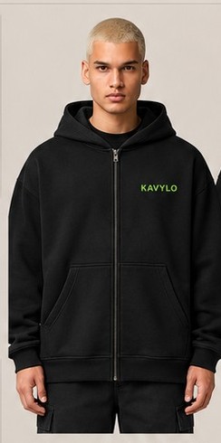 KAVYLO WEAR ZH-04 Every Rep. Every Meal. Every Step. – Zip Hoodies, Devant (Concept de design)