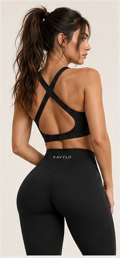 KAVYLO WEAR W-07 Backless Sports Bra – Women's Activewear, Look (Concept de design)